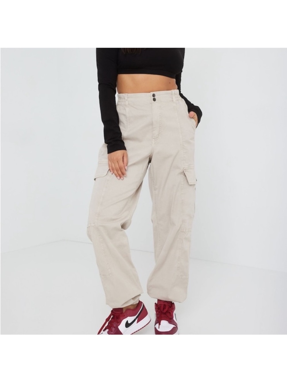 Brianna Bubble Pant Size Small Color Beige